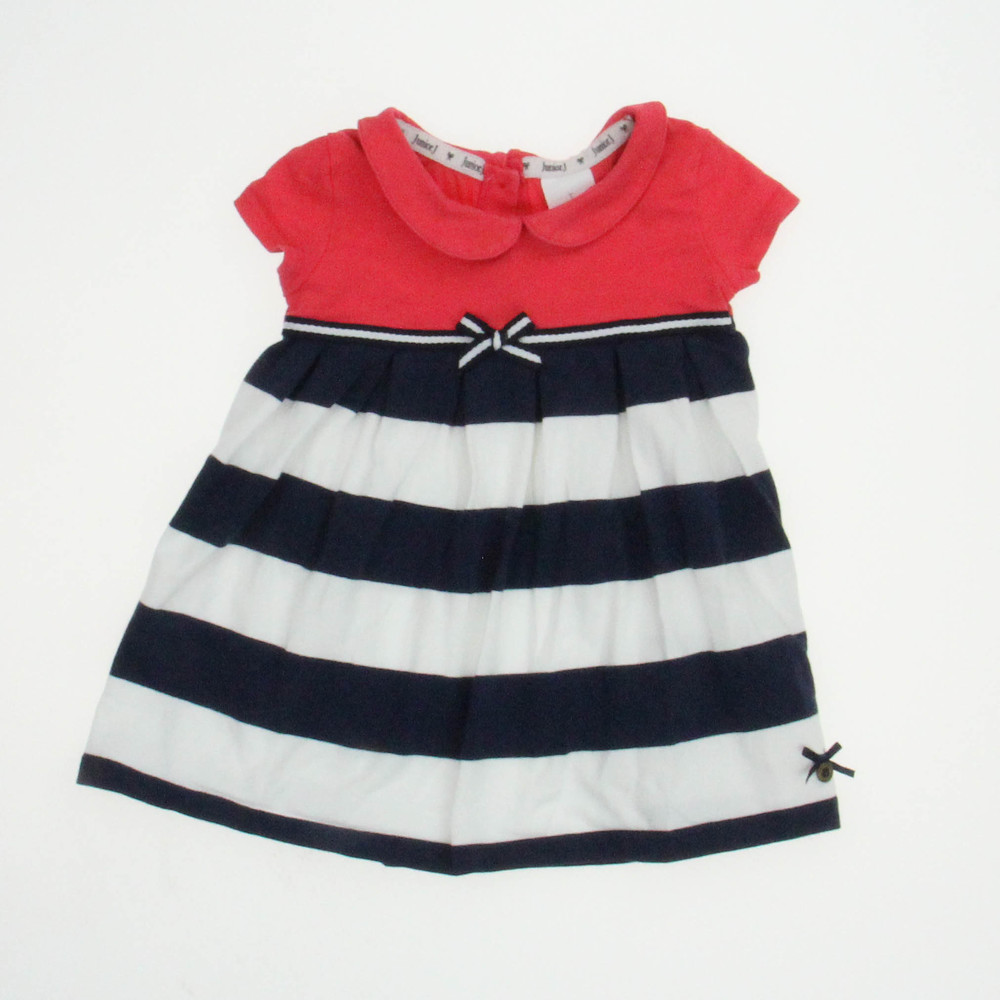 Jasper Conran Girls Red | White | Blue Dress size: 6-9 Months
